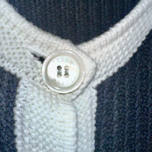 J. Crew Lady Knit Short Sleeve Button Up Cardigan Sweater Top Classic - M - Picture 5 of 6